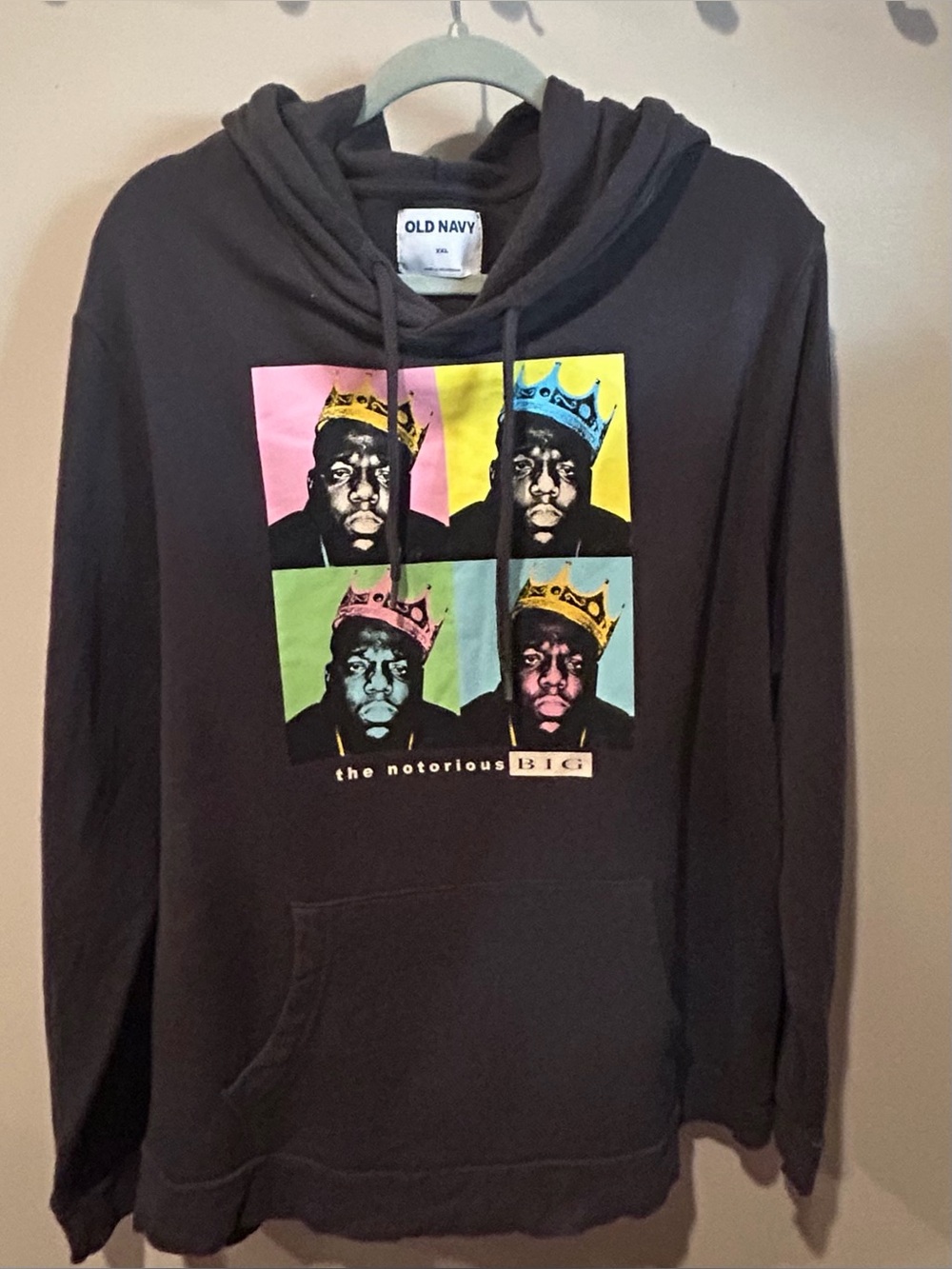 Old Navy Biggie Smalls Hooded Sweatshirt, XXL